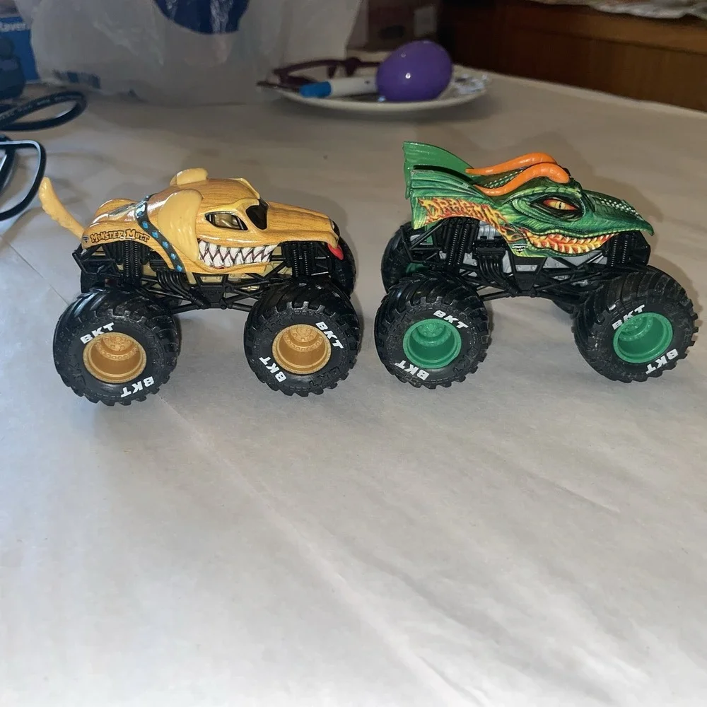 Four Monster Truck Metal Body Diecast 1:64